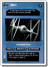 star wars ccg a new hope revised black 4 wb