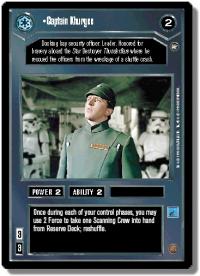 star wars ccg a new hope limited captain khurgee