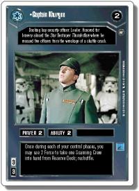 star wars ccg a new hope revised captain khurgee wb