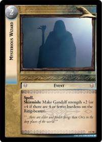 lotr tcg fellowship of the ring foils mysterious wizard foil