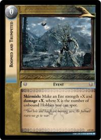 lotr tcg ents of fangorn foils boomed and trumpeted foil