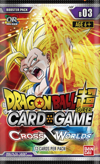 dragonball super card game dragonball super sealed product cross worlds booster pack