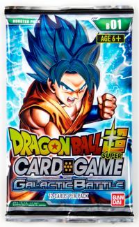 dragonball super card game dragonball super sealed product galactic battle booster pack