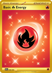 pokemon scarlet violet obsidian flames fire energy 230 197 secret rare