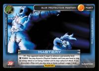 dragonball z base set dbz blue protective mastery foil