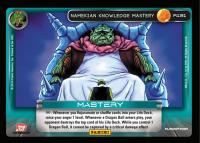 dragonball z base set dbz namekian knowledge mastery foil