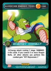 dragonball z base set dbz namekian energy toss