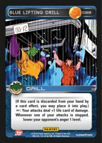 dragonball z heroes and villains blue lifting drill foil