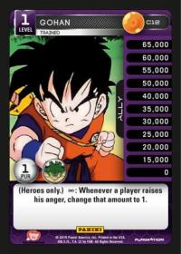 dragonball z heroes and villains gohan trained foil