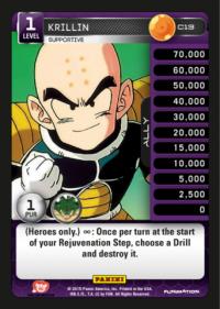 dragonball z heroes and villains krillin supportive foil