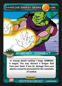 dragonball z heroes and villains namekian energy beams foil