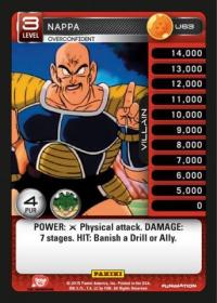 dragonball z heroes and villains nappa overconfident