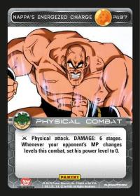 dragonball z heroes and villains nappa s energized charge foil