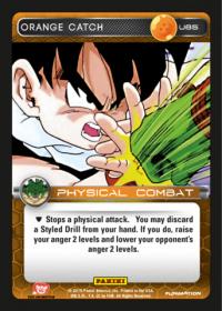 dragonball z heroes and villains orange catch foil