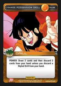dragonball z heroes and villains orange posession drill foil