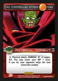 dragonball z heroes and villains red controlled attack foil
