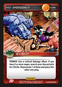 dragonball z heroes and villains red emergency foil