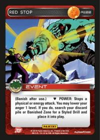 dragonball z heroes and villains red stop