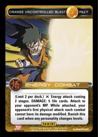 dragonball z the movie collection orange uncontrolled blast foil