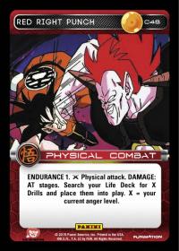 dragonball z the movie collection red right punch foil