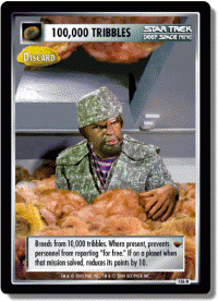 star trek 1e the trouble with tribbles 100 000 tribbles discard