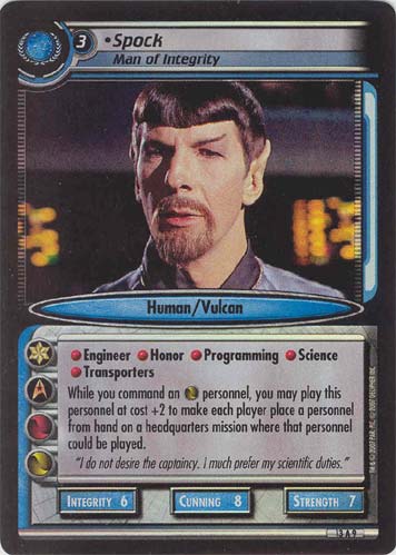 Spock, Man of Integrity (Foil)