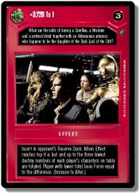 star wars ccg dagobah revised 3 720 to 1 wb