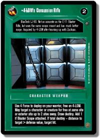 star wars ccg dagobah revised 4 lom s concussion rifle wb