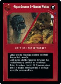 star wars ccg reflections ii premium abyssin ornament wounded wookie