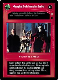star wars ccg coruscant accepting trade federation control