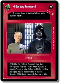 star wars ccg special edition a day long remembered