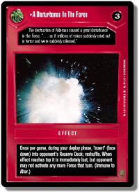 star wars ccg premiere unlimited a disturbance in the force wb