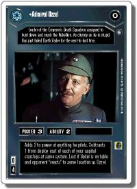 star wars ccg hoth revised admiral ozzel wb