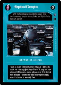 star wars ccg coruscant allegations of corruption