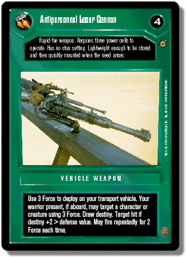 Antipersonnel Laser Cannon