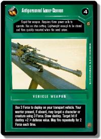 star wars ccg jabbas palace antipersonnel laser cannon