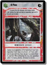 star wars ccg dagobah revised at peace wb