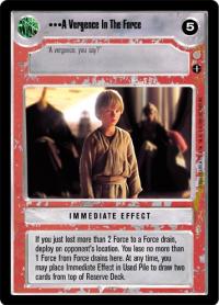 star wars ccg coruscant a vergence in the force