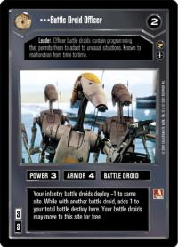 star wars ccg theed palace battle driod officer