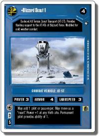 star wars ccg hoth revised blizzard scout 1 wb