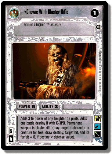 Chewie With Blaster Rifle