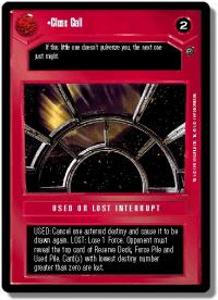 star wars ccg dagobah revised close call wb