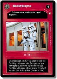 star wars ccg special edition cloud city occupation