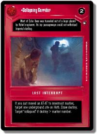 star wars ccg hoth limited collapsing corridor