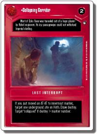star wars ccg hoth revised collapsing corridor wb