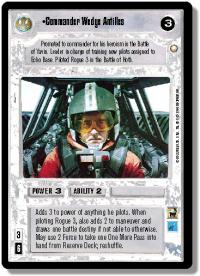 star wars ccg special edition commander wedge antilles