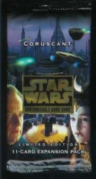 star wars ccg star wars sealed product coruscant booster pack