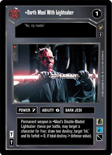 Darth Maul With Lightsaber (FOIL)