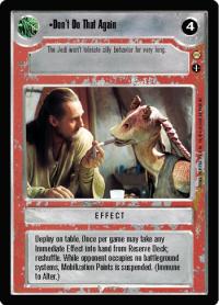 star wars ccg reflections iii premium don t do that again