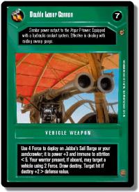 star wars ccg jabbas palace double laser cannon
